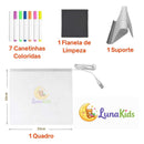 LunaGlow™ | Quadro LED Sensorial Infantil para Desenhar e Criar ✨💜 - LunaKids