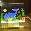 LunaGlow™ | Quadro LED Sensorial Infantil para Desenhar e Criar ✨💜 - LunaKids