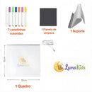 LunaGlow™ | Quadro LED Sensorial Infantil para Desenhar e Criar ✨💜 - LunaKids