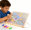 LunaGlow™ | Quadro LED Sensorial Infantil para Desenhar e Criar ✨💜 - LunaKids